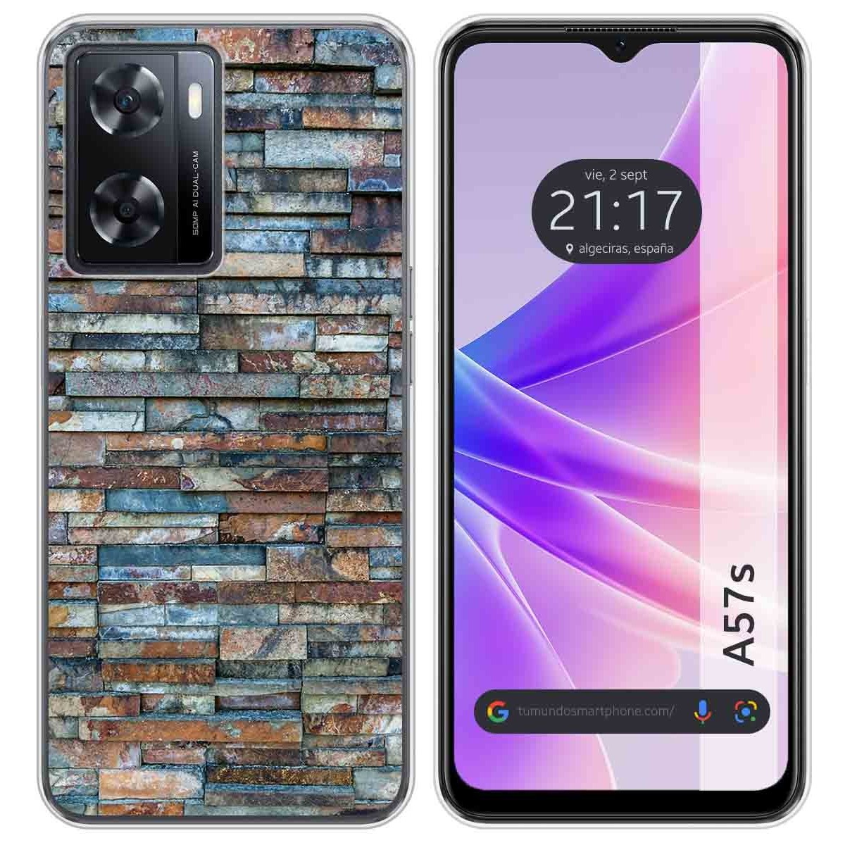 Funda Silicona para Oppo A57s diseño Ladrillo 05 Dibujos