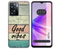 Funda Silicona para Oppo A57s diseño Madera 01 Dibujos