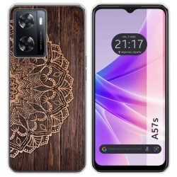 Funda Silicona para Oppo A57s diseño Madera 06 Dibujos