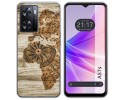 Funda Silicona para Oppo A57s diseño Madera 07 Dibujos