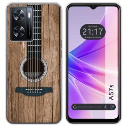 Funda Silicona para Oppo A57s diseño Madera 11 Dibujos