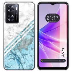 Funda Silicona para Oppo A57s diseño Mármol 02 Dibujos