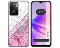 Funda Silicona para Oppo A57s diseño Mármol 03 Dibujos