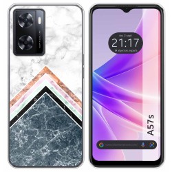 Funda Silicona para Oppo A57s diseño Mármol 05 Dibujos