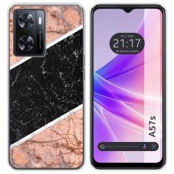 Funda Silicona para Oppo A57s diseño Mármol 07 Dibujos