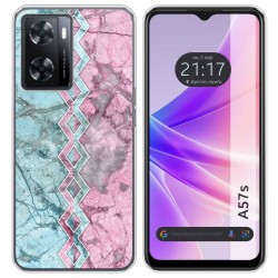 Funda Silicona para Oppo A57s diseño Mármol 08 Dibujos