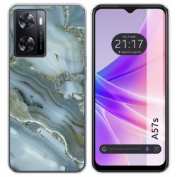Funda Silicona para Oppo A57s diseño Mármol 09 Dibujos