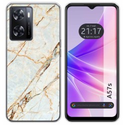 Funda Silicona para Oppo A57s diseño Mármol 13 Dibujos