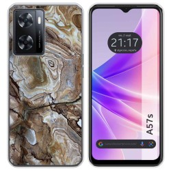 Funda Silicona para Oppo A57s diseño Mármol 14 Dibujos