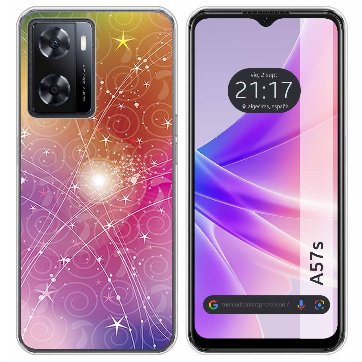 Funda Silicona para Oppo A57s diseño Abstracto Dibujos