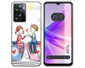 Funda Silicona para Oppo A57s diseño Café Dibujos
