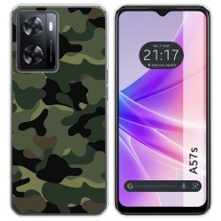 Funda Silicona para Oppo A57s diseño Camuflaje Dibujos