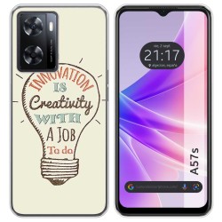 Funda Silicona para Oppo A57s diseño Creativity Dibujos