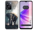 Funda Silicona para Oppo A57s diseño Elefante Dibujos