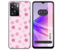 Funda Silicona para Oppo A57s diseño Flores Dibujos