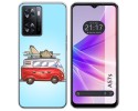Funda Silicona para Oppo A57s diseño Furgoneta Dibujos