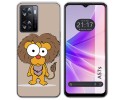 Funda Silicona para Oppo A57s diseño Leon Dibujos