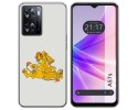 Funda Silicona para Oppo A57s diseño Leones Dibujos