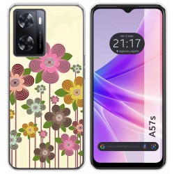 Funda Silicona para Oppo A57s diseño Primavera En Flor Dibujos