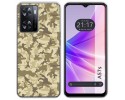 Funda Silicona para Oppo A57s diseño Sand Camuflaje Dibujos
