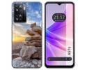 Funda Silicona para Oppo A57s diseño Sunset Dibujos