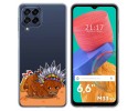 Funda Silicona Transparente para Samsung Galaxy M33 5G diseño Bufalo Dibujos
