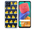 Funda Silicona Transparente para Samsung Galaxy M33 5G diseño Pato Dibujos