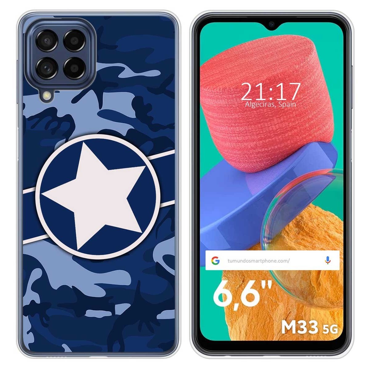 Funda Silicona para Samsung Galaxy M33 5G diseño Camuflaje 03 Dibujos