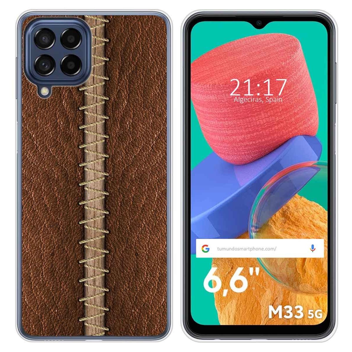 Funda Silicona para Samsung Galaxy M33 5G diseño Cuero 01 Dibujos