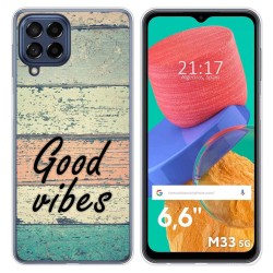 Funda Silicona para Samsung Galaxy M33 5G diseño Madera 01 Dibujos