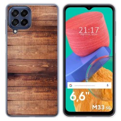 Funda Silicona para Samsung Galaxy M33 5G diseño Madera 02 Dibujos