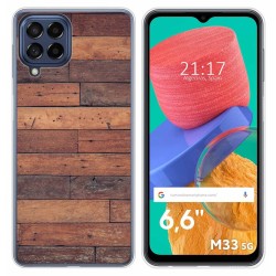 Funda Silicona para Samsung Galaxy M33 5G diseño Madera 03 Dibujos