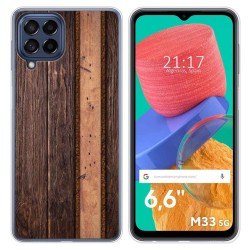 Funda Silicona para Samsung Galaxy M33 5G diseño Madera 05 Dibujos