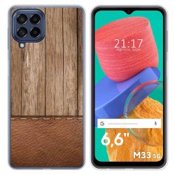 Funda Silicona para Samsung Galaxy M33 5G diseño Madera 09 Dibujos