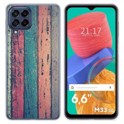 Funda Silicona para Samsung Galaxy M33 5G diseño Madera 10 Dibujos