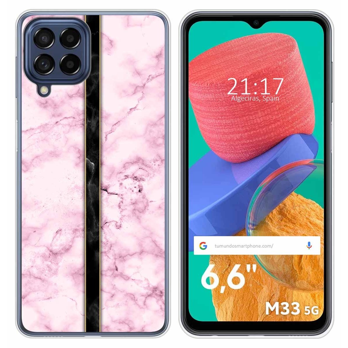 Funda Silicona para Samsung Galaxy M33 5G diseño Mármol 04 Dibujos