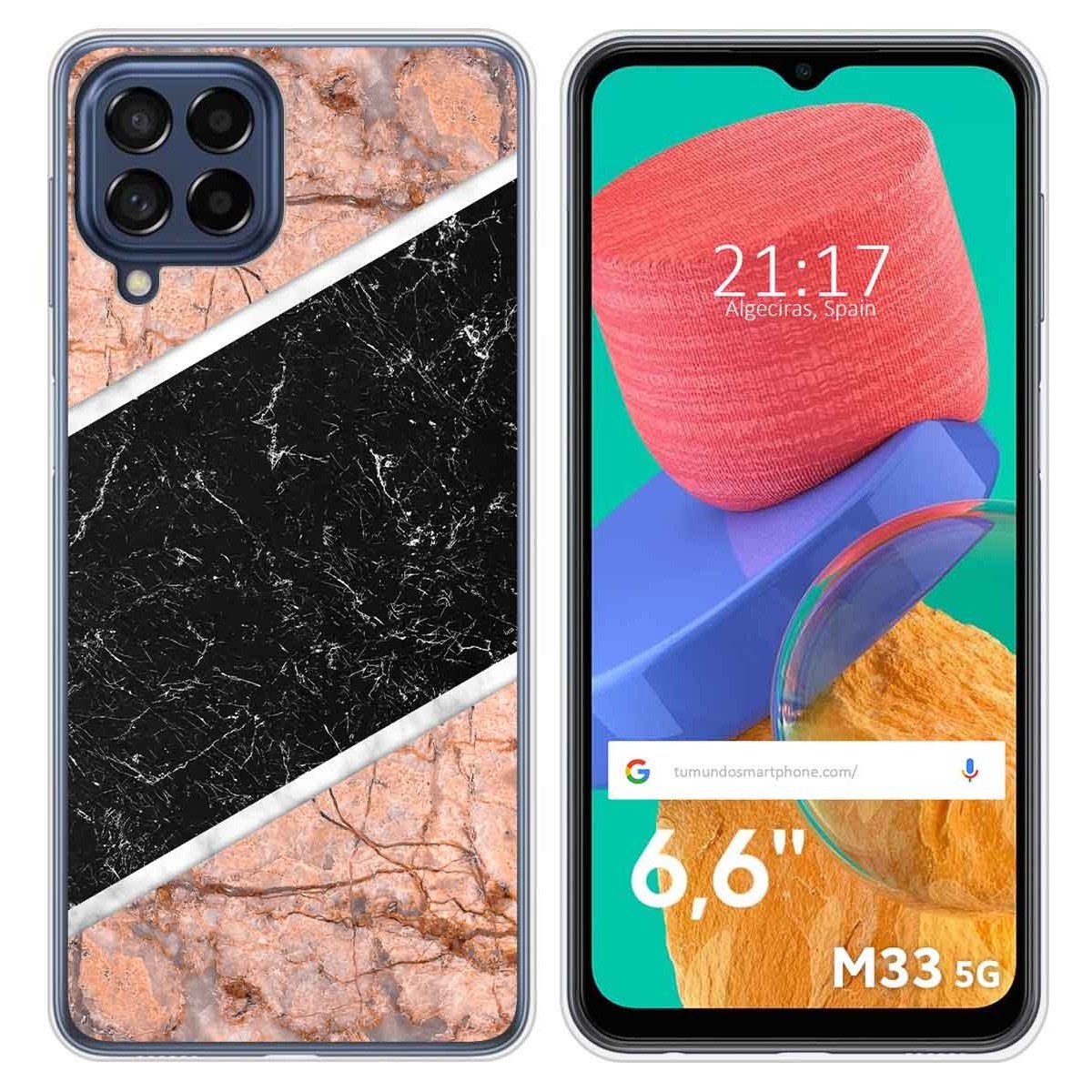 Funda Silicona para Samsung Galaxy M33 5G diseño Mármol 07 Dibujos