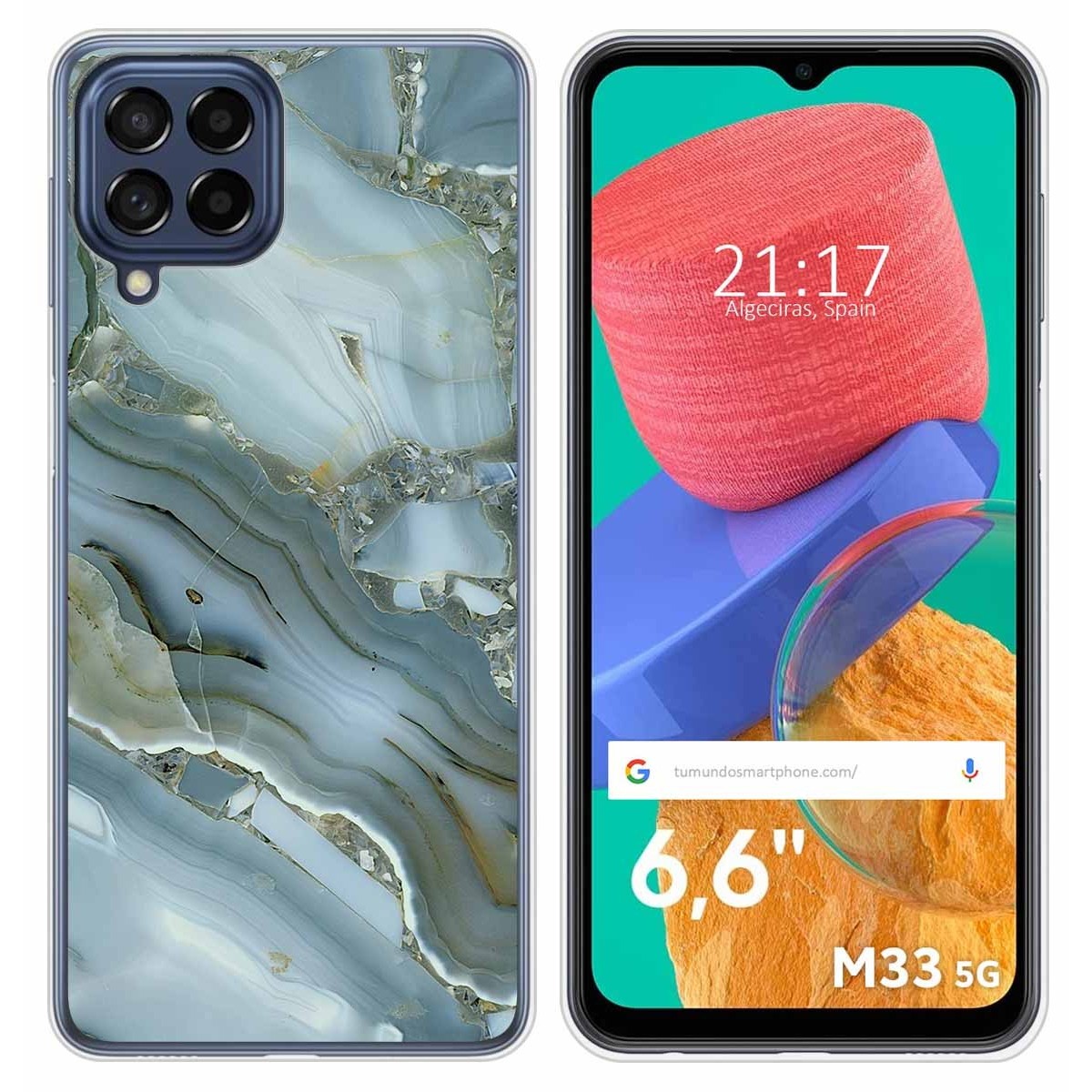 Funda Silicona para Samsung Galaxy M33 5G diseño Mármol 09 Dibujos