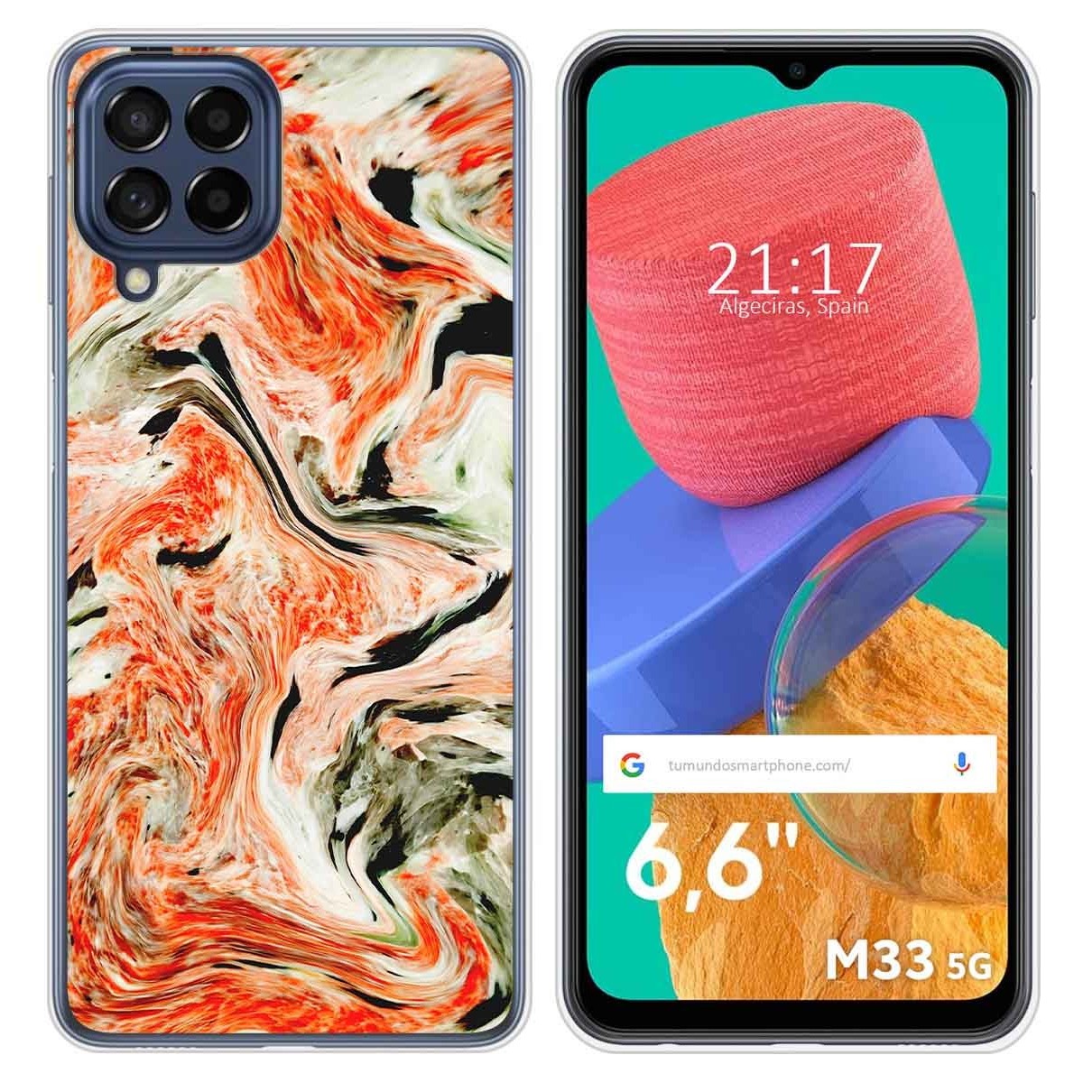 Funda Silicona para Samsung Galaxy M33 5G diseño Mármol 12 Dibujos