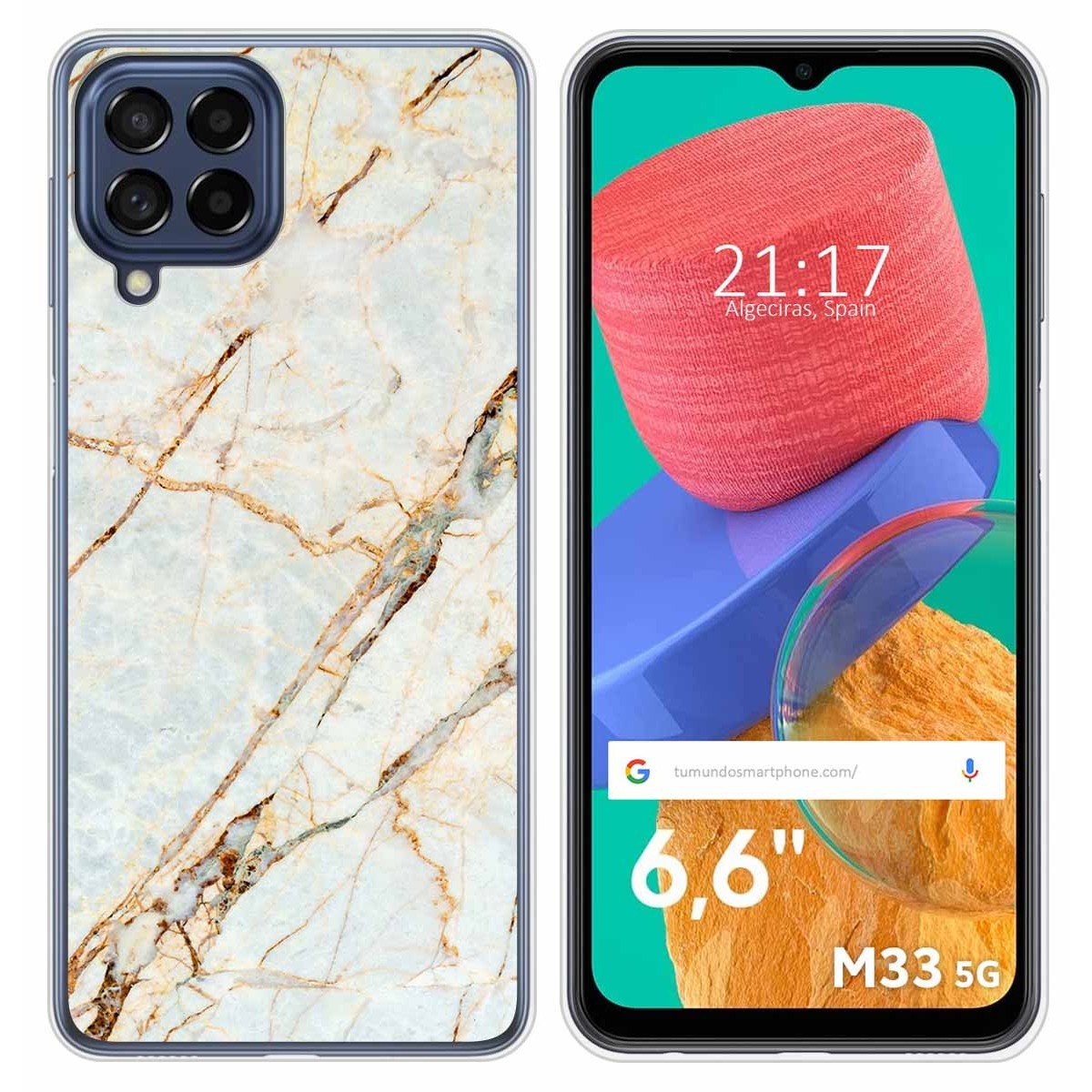 Funda Silicona para Samsung Galaxy M33 5G diseño Mármol 13 Dibujos