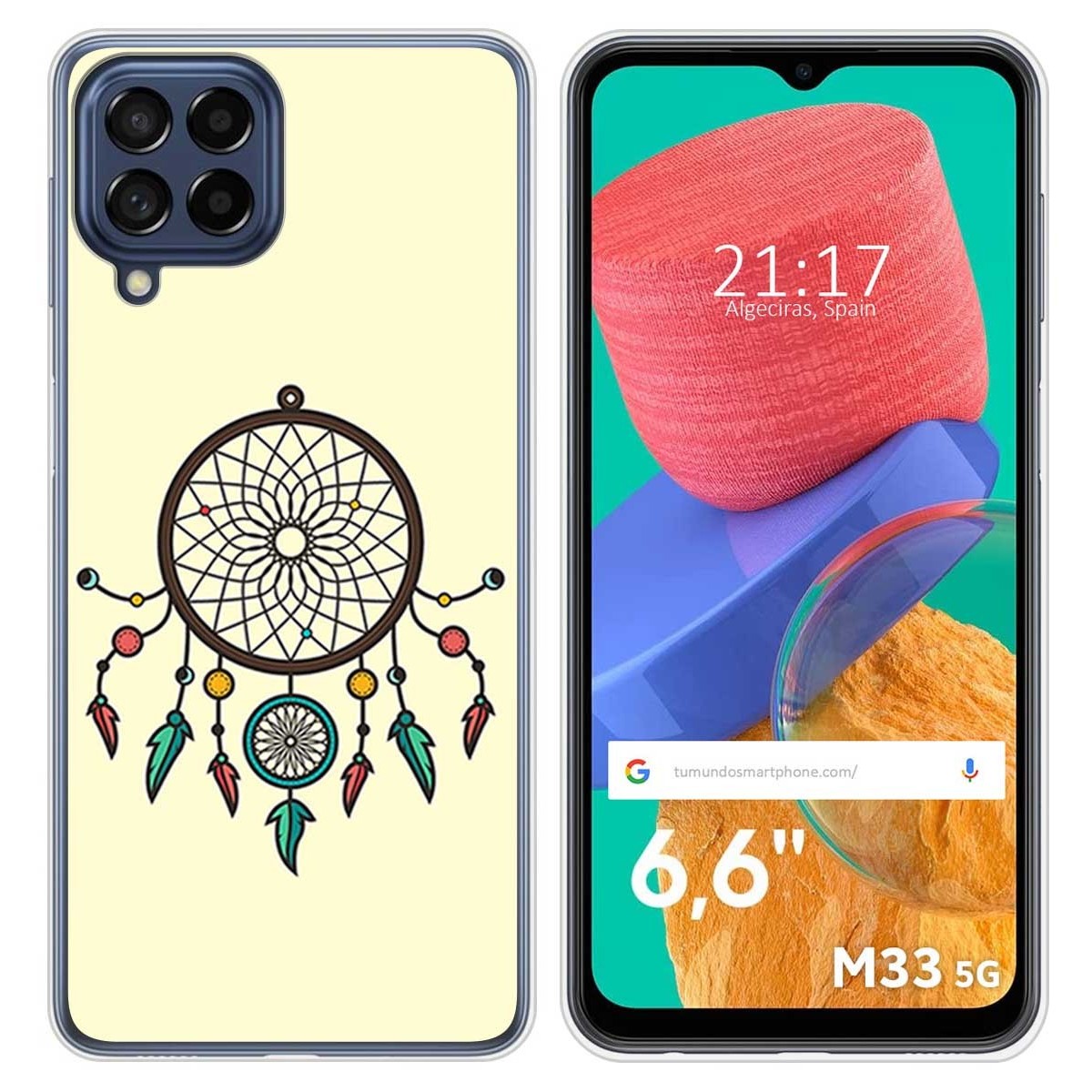Funda Silicona para Samsung Galaxy M33 5G diseño Atrapasueños Dibujos
