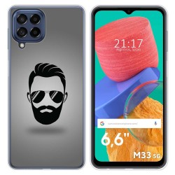 Funda Silicona para Samsung Galaxy M33 5G diseño Barba Dibujos