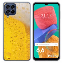 Funda Silicona para Samsung Galaxy M33 5G diseño Cerveza Dibujos