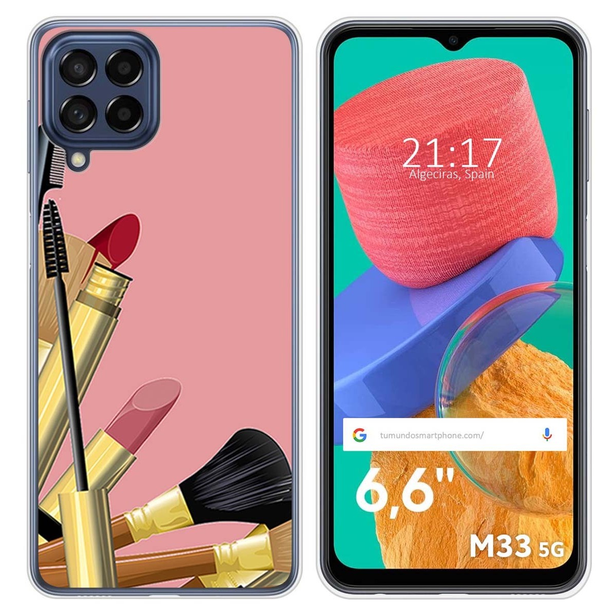 Funda Silicona para Samsung Galaxy M33 5G diseño Brochas Dibujos