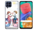 Funda Silicona para Samsung Galaxy M33 5G diseño Café Dibujos