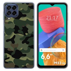Funda Silicona para Samsung Galaxy M33 5G diseño Camuflaje Dibujos