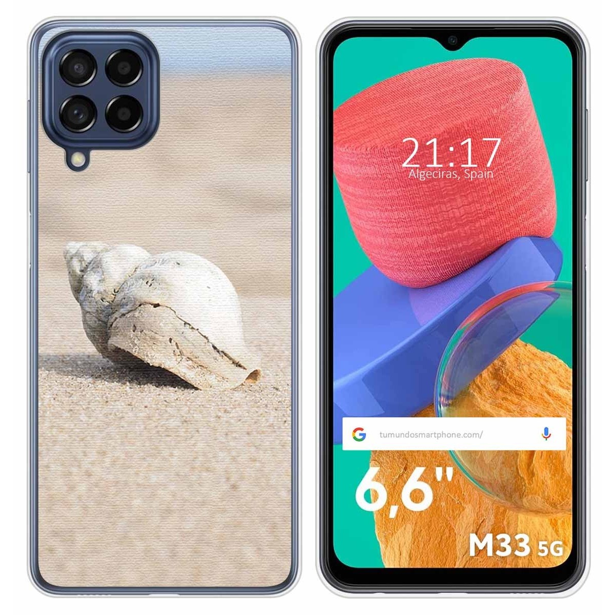 Funda Silicona para Samsung Galaxy M33 5G diseño Concha Dibujos