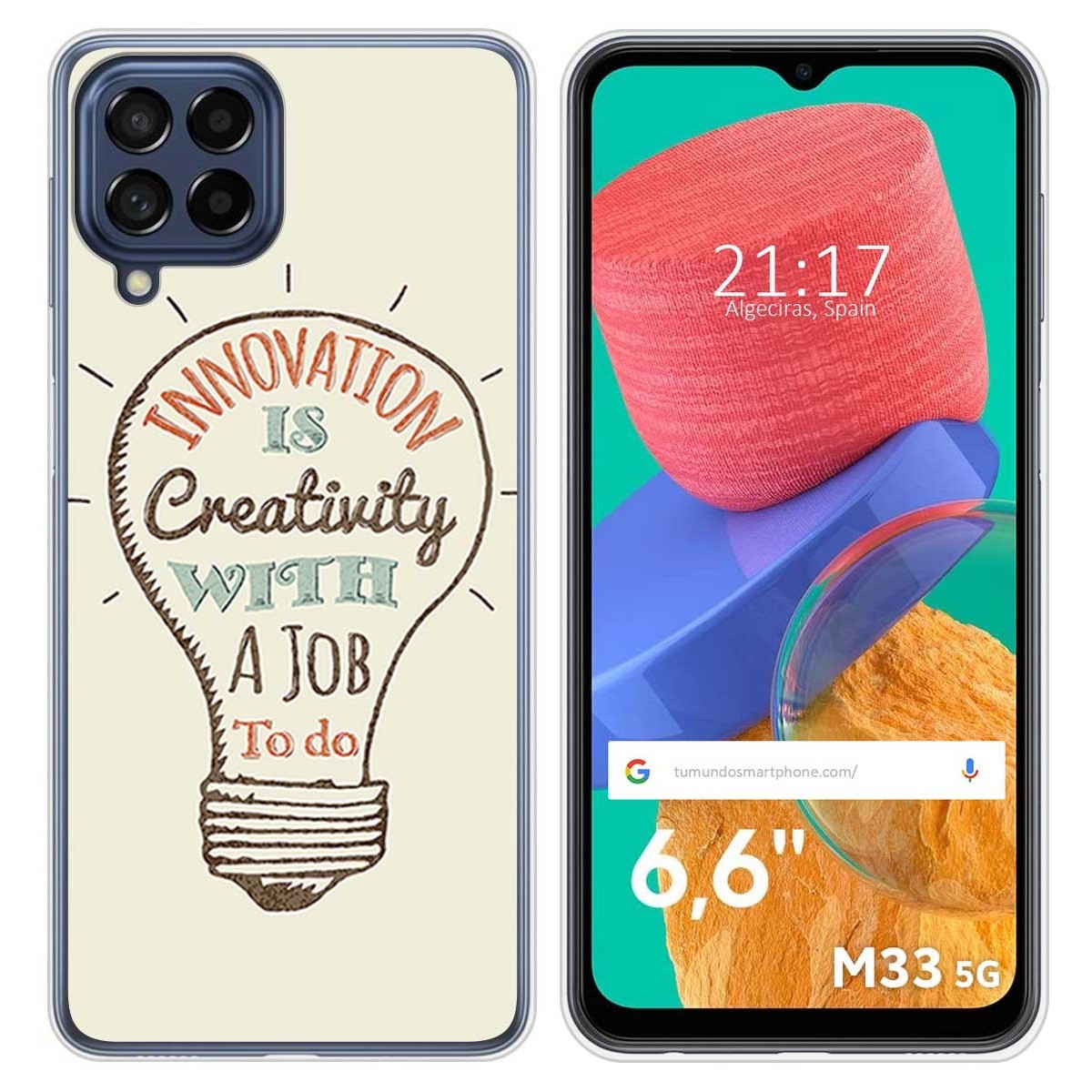 Funda Silicona para Samsung Galaxy M33 5G diseño Creativity Dibujos