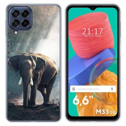 Funda Silicona para Samsung Galaxy M33 5G diseño Elefante Dibujos