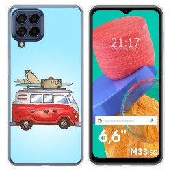 Funda Silicona para Samsung Galaxy M33 5G diseño Furgoneta Dibujos